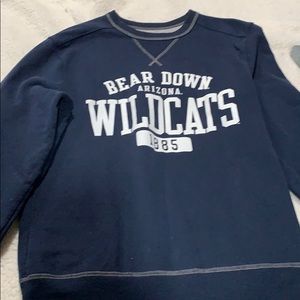 Navy blue college crew neck